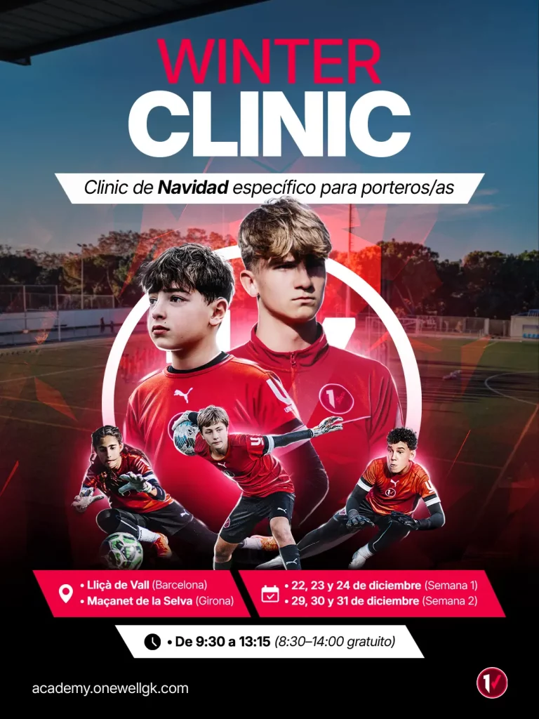 campus de navidad invierno porteros futbol barcelona girona onewell Gk Winter Clinic 2025
