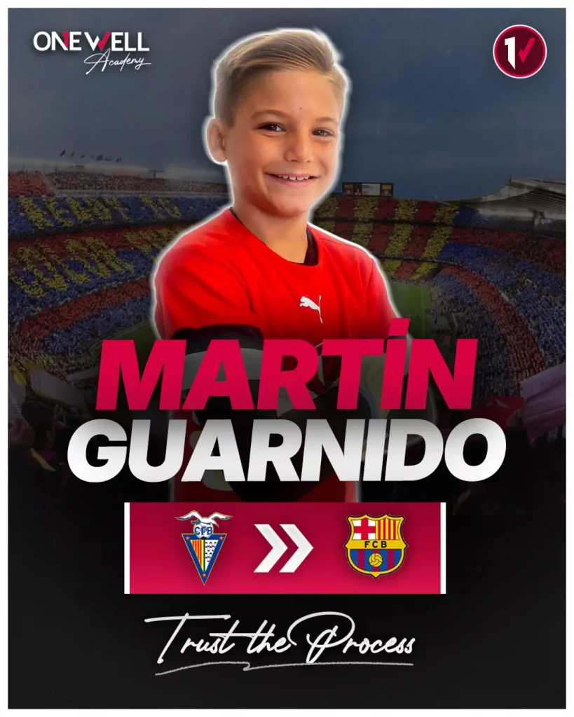 martin guarnido portero fc barcelona escuela porteros onewell