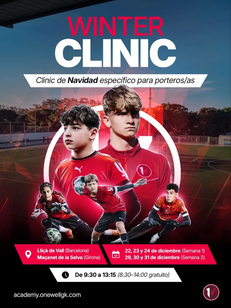 campus de navidad invierno porteros futbol barcelona girona onewell Gk Winter Clinic 2025